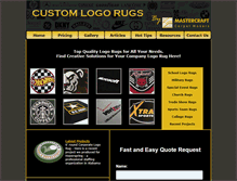 Tablet Screenshot of custom-logo-rugs.com